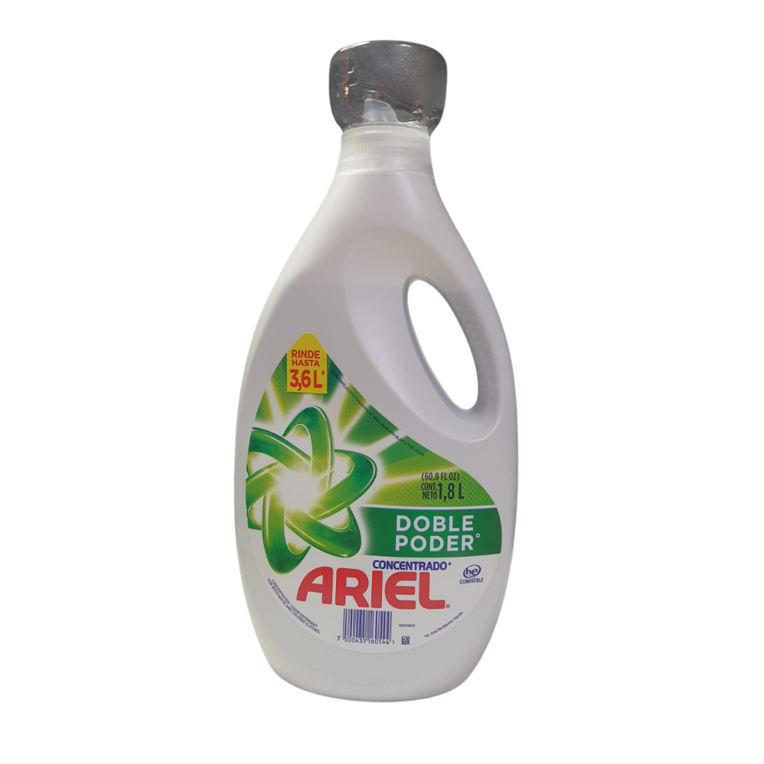 Detergente líquido Ariel Concentrado 1.8 litros