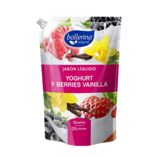 Ballerina jabón líquido yoghurt y berries vainilla 750 ml