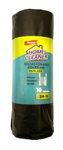 Home Cleaner Bolsa con Asas Papelera 45 x 55 -10 Un