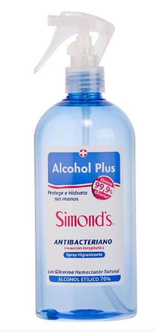 SIMONDS Alcohol Plus Spray Antibacteriano 500 ml