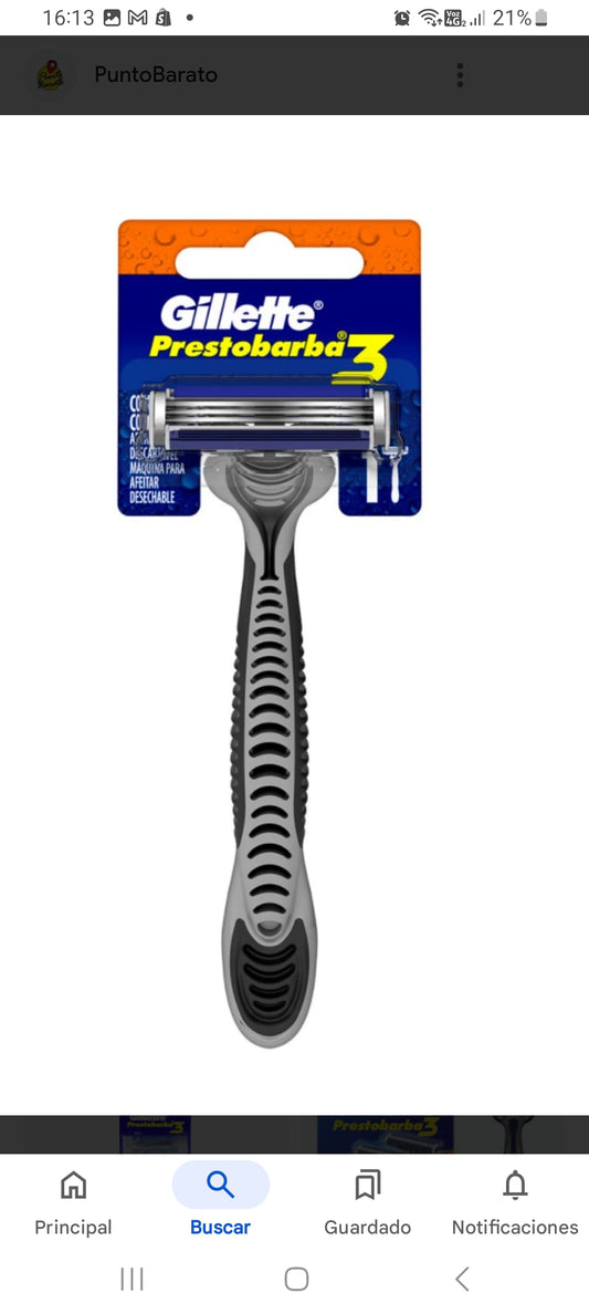 Prestobarba 3 gillette