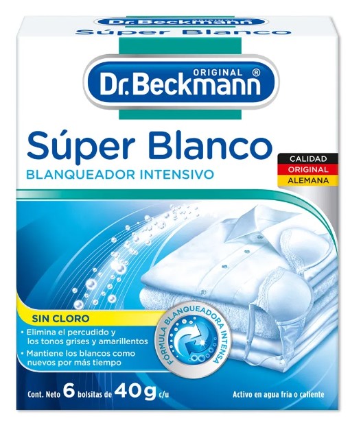 Dr. Beckmann blanqueador 6 bolsitas 240 gr