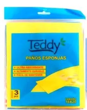 Teddy paño esponja 3 unidades